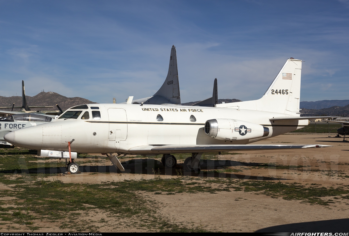 USA - Air Force North American CT-39A Sabreliner 62-4465 at Riverside - March ARB (AFB / Field) (RIV / KRIV), USA