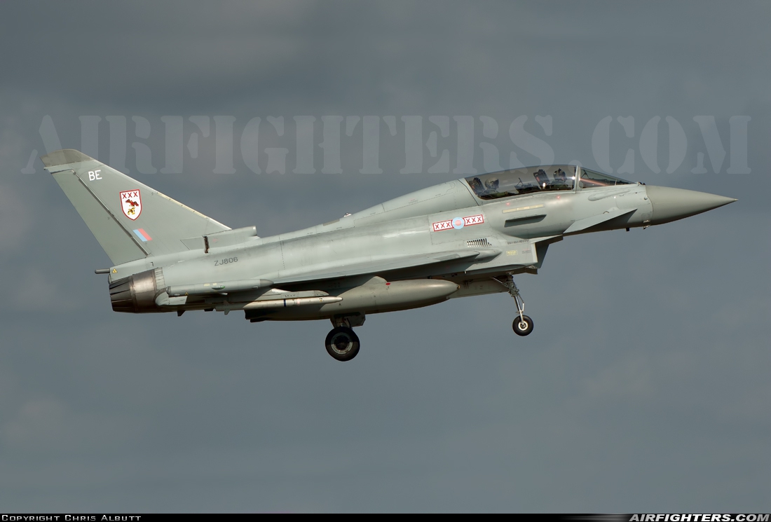 UK - Air Force Eurofighter Typhoon T3 ZJ806 at Coningsby (EGXC), UK