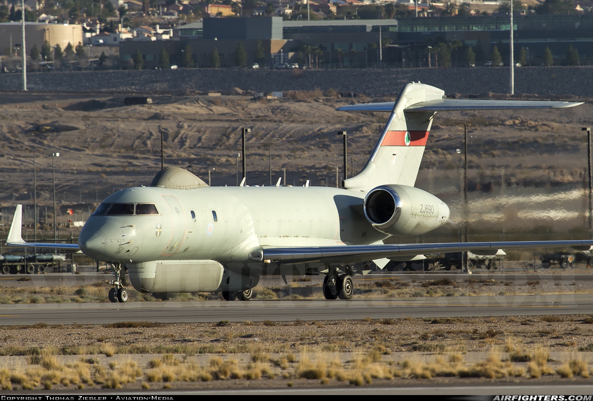 UK - Air Force Bombardier/Raytheon Sentinel R1 (BD-700-1A10) ZJ690 at Las Vegas - Nellis AFB (LSV / KLSV), USA