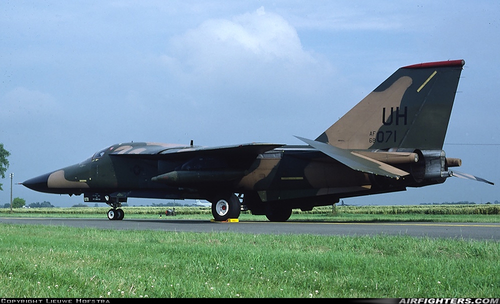 USA - Air Force General Dynamics F-111E Aardvark 68-0071 at Koksijde (EBFN), Belgium