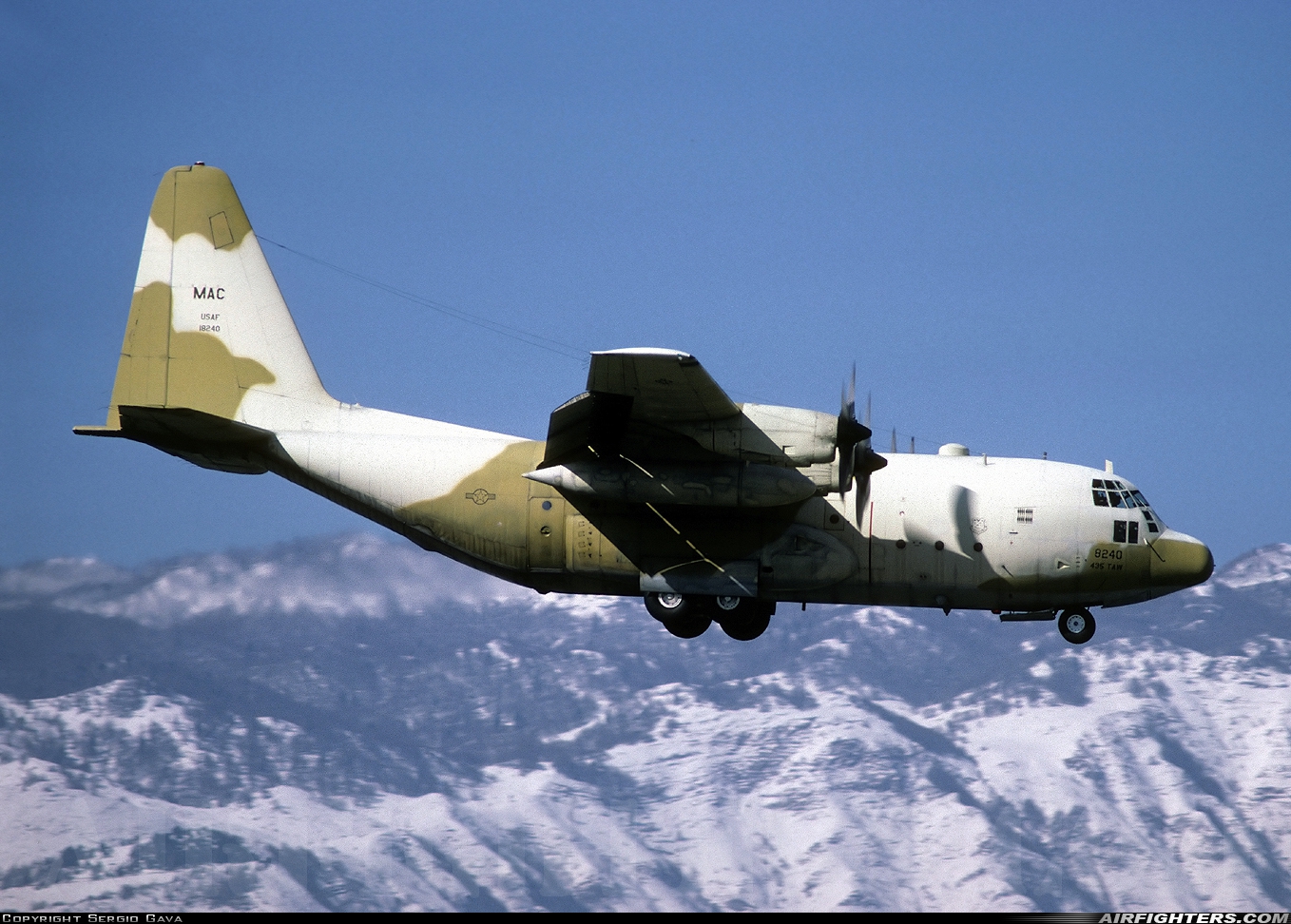 USA - Air Force Lockheed C-130E Hercules (L-382) 64-8240 at Aviano (- Pagliano e Gori) (AVB / LIPA), Italy
