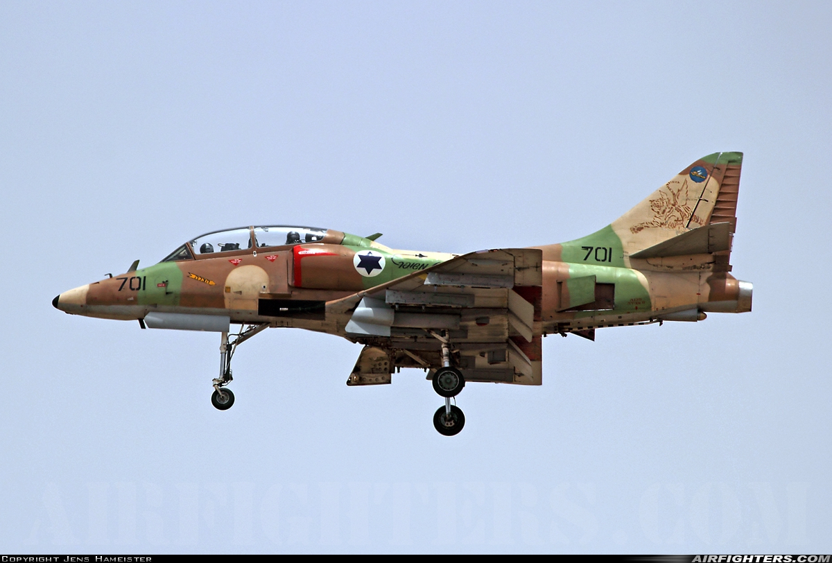 Israel - Air Force Douglas TA-4J AyitM 701 at Beersheba - Hatzerim (LLHB), Israel
