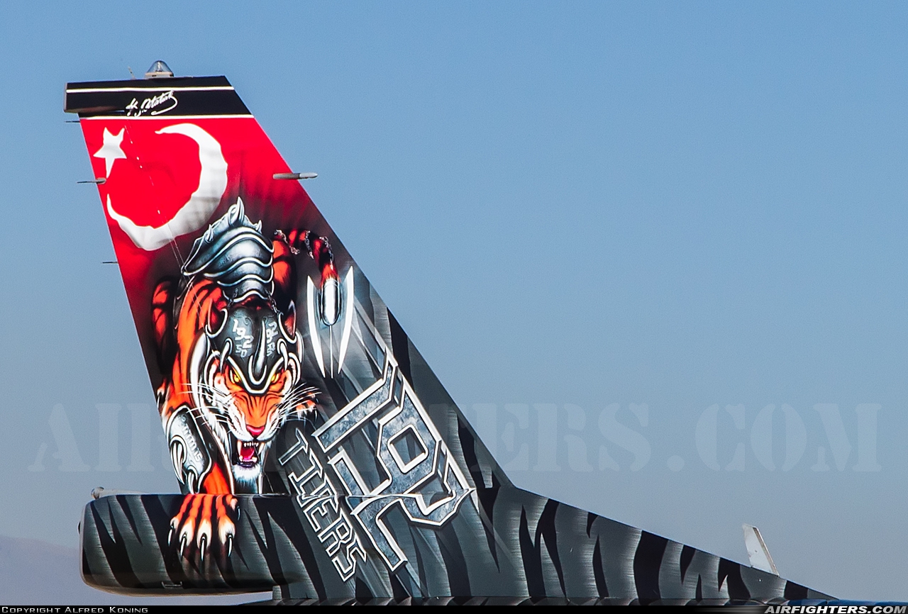 Türkiye - Air Force General Dynamics F-16D Fighting Falcon 88-0014 at Konya (KYA / LTAN), Türkiye
