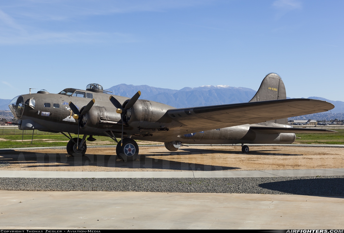 USA - Army Air Force Boeing B-17G Flying Fortress (299P) 44-6393 at Riverside - March ARB (AFB / Field) (RIV / KRIV), USA