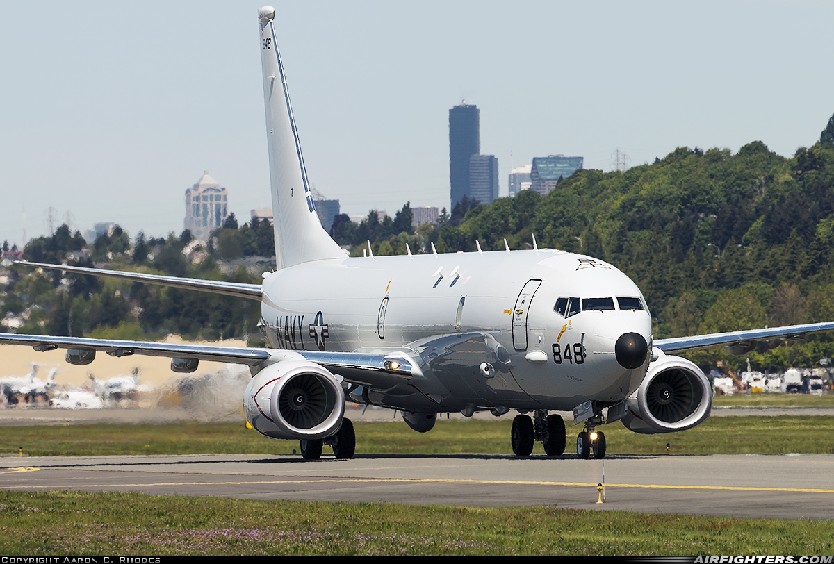 USA - Navy Boeing P-8A Poseidon (737-800ERX) 168848 at Seattle - Boeing Field / King County Int. (BFI / KBFI), USA