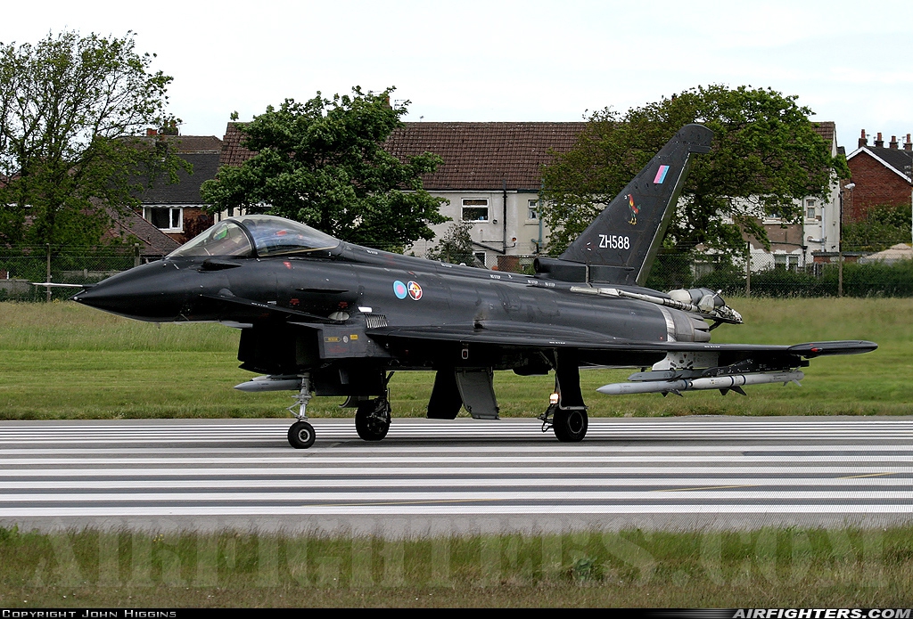 Company Owned - BAe Systems Eurofighter Typhoon F2 ZH588 at Warton (EGNO), UK