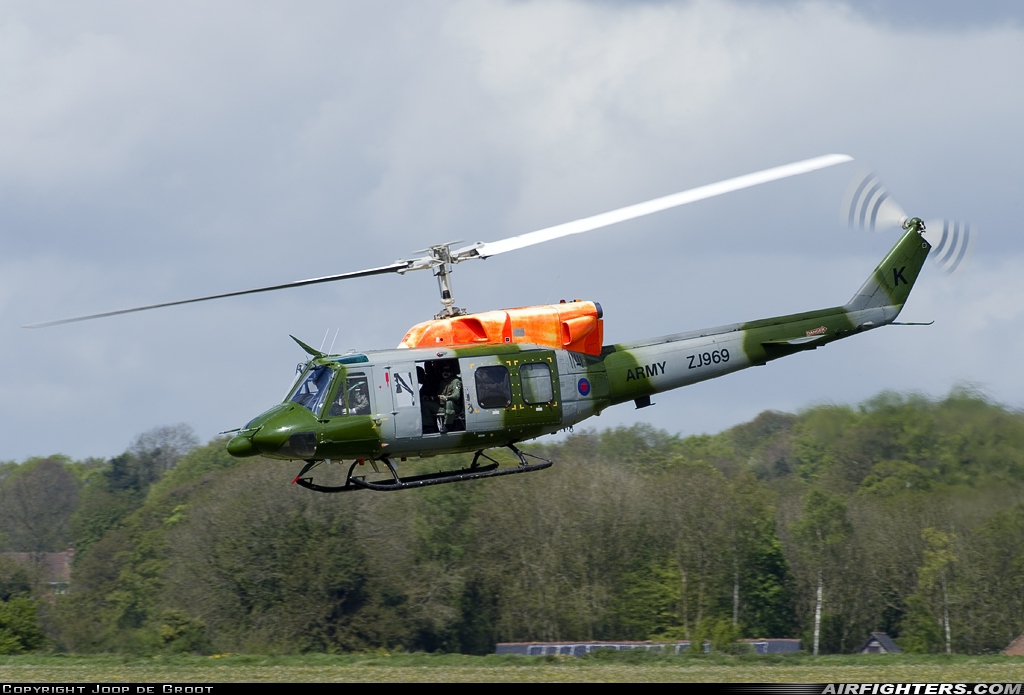 UK - Army Bell 212 AH1 ZJ969 at Off-Airport - Salisbury Plain, UK
