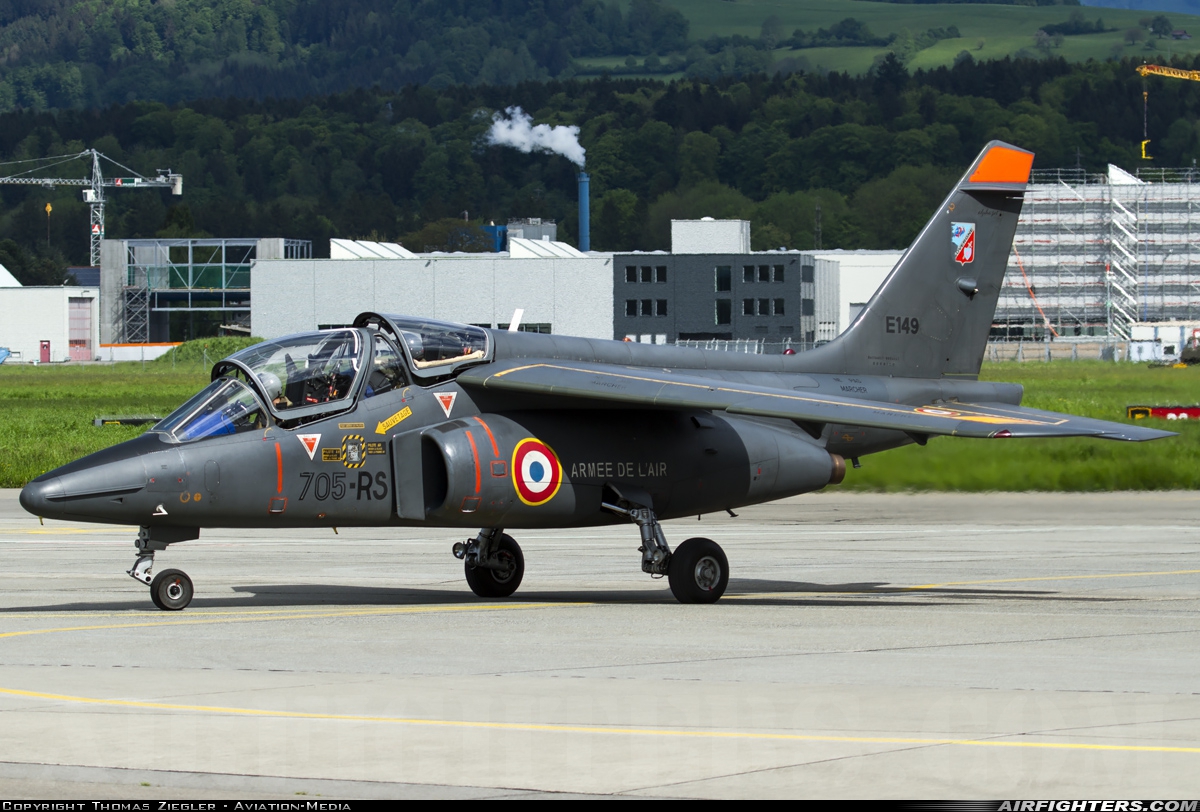 France - Air Force Dassault/Dornier Alpha Jet E E149 at Emmen (EML / LSME), Switzerland