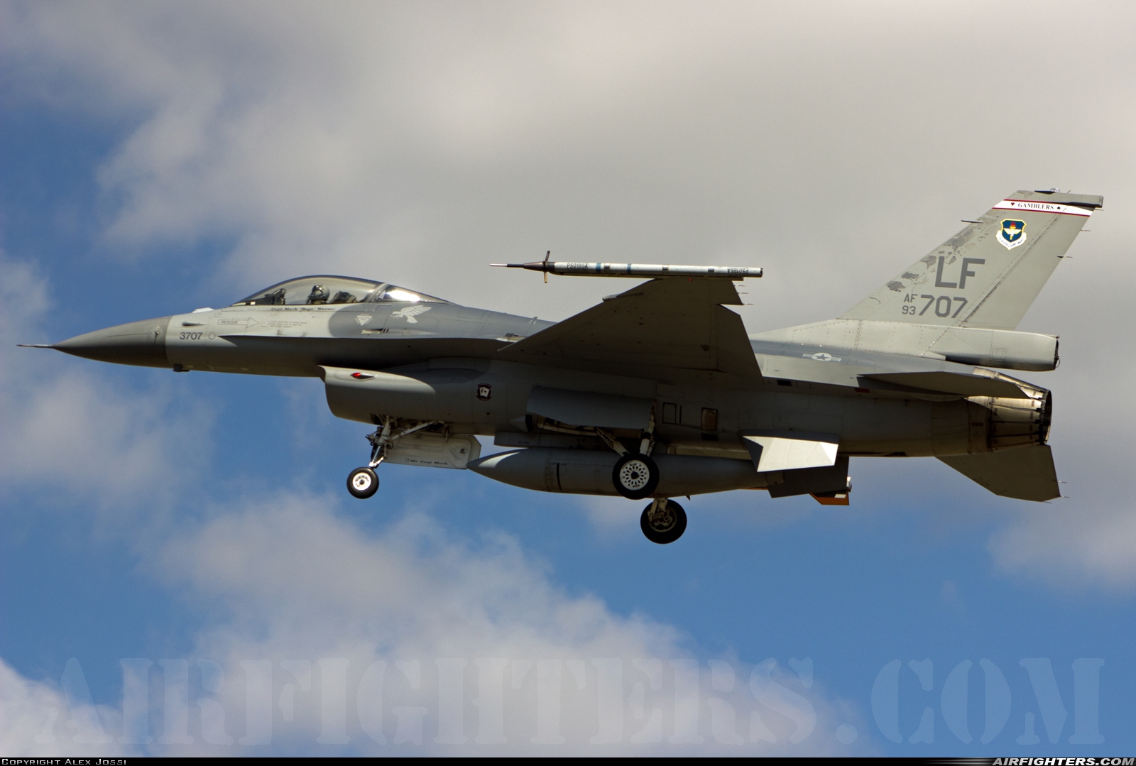 USA - Air Force General Dynamics F-16A Fighting Falcon 93-0707 at Portland - Int. (PDX / KPDX), USA