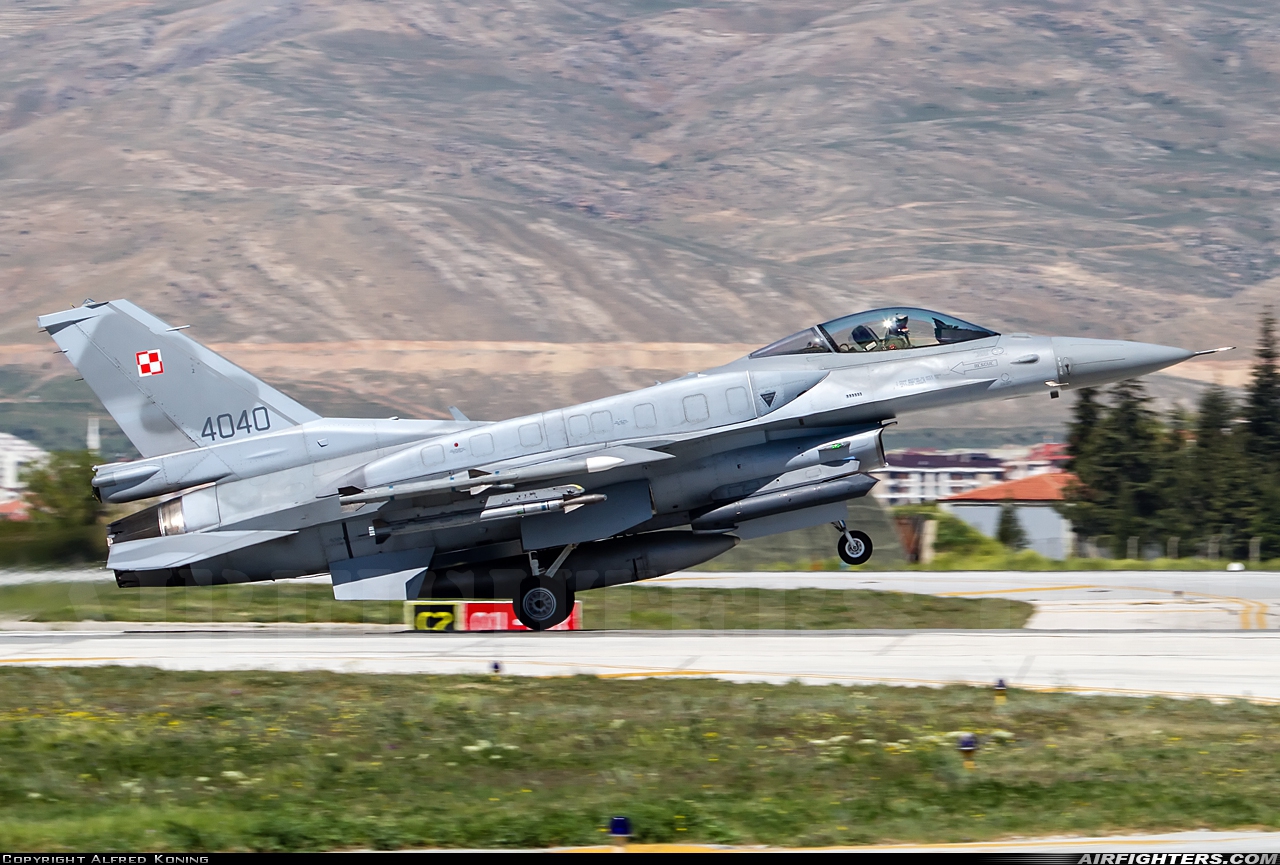Poland - Air Force General Dynamics F-16C Fighting Falcon 4040 at Konya (KYA / LTAN), Türkiye