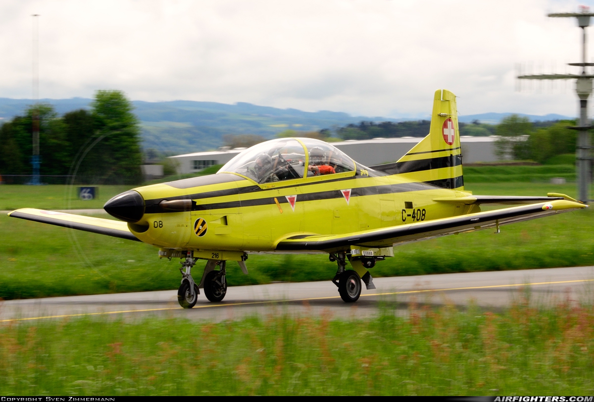 Switzerland - Air Force Pilatus PC-9 C-408 at Payerne (LSMP), Switzerland