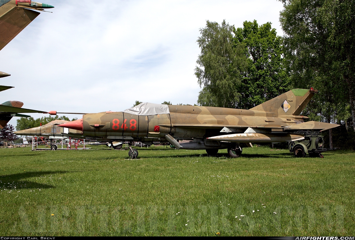 East Germany - Air Force Mikoyan-Gurevich MiG-21bis 848 at Cottbus North (ETHT), Germany
