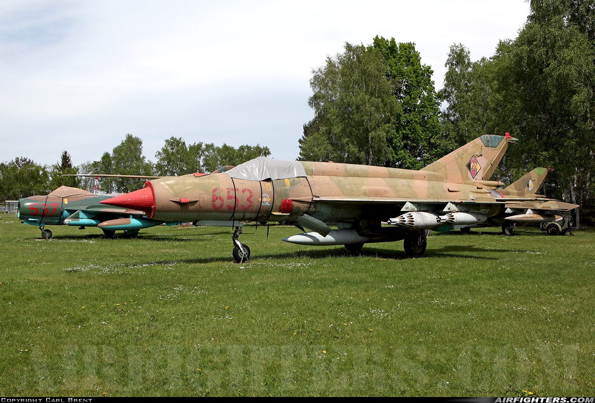 East Germany - Air Force Mikoyan-Gurevich MiG-21MF 653 at Cottbus North (ETHT), Germany