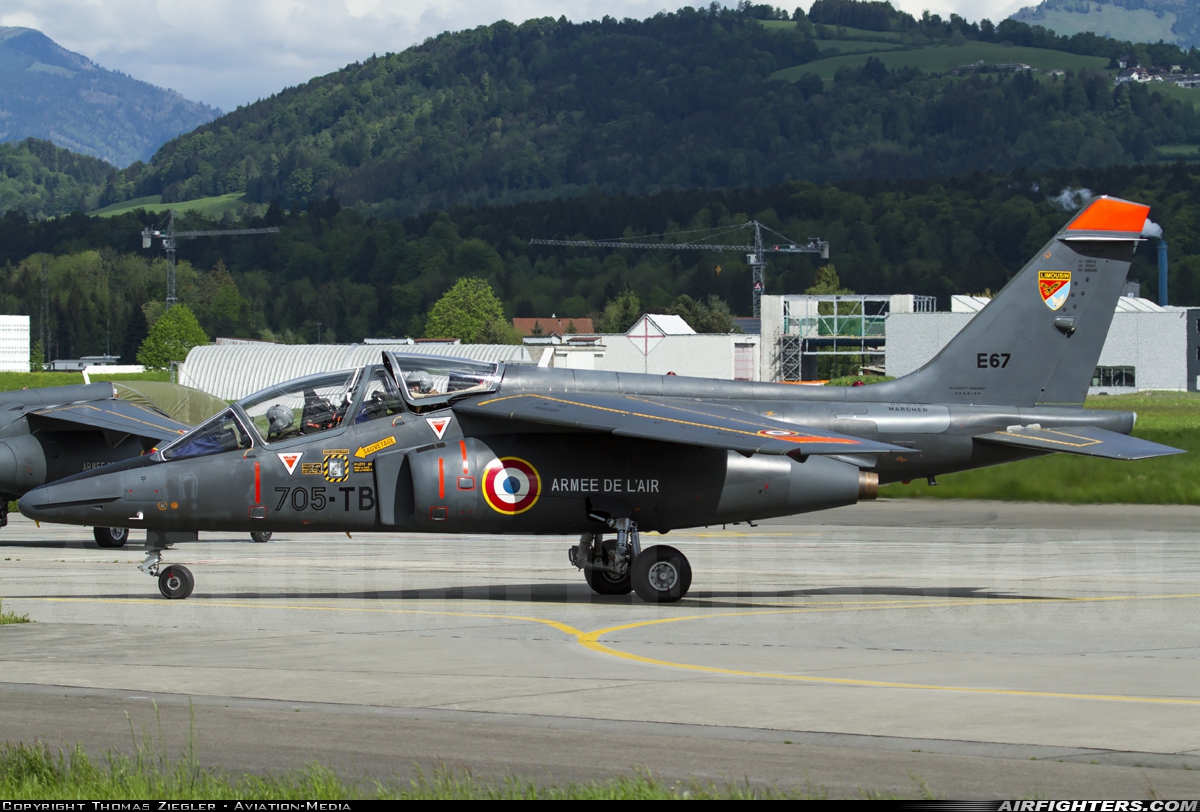 France - Air Force Dassault/Dornier Alpha Jet E E67 at Emmen (EML / LSME), Switzerland