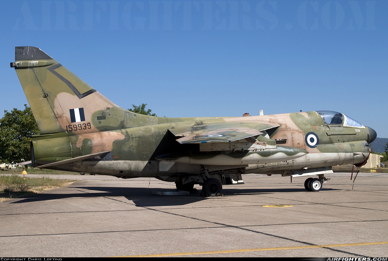 Greece - Air Force LTV Aerospace A-7H Corsair II 159939 at Agrinion (AGQ / LGAG), Greece