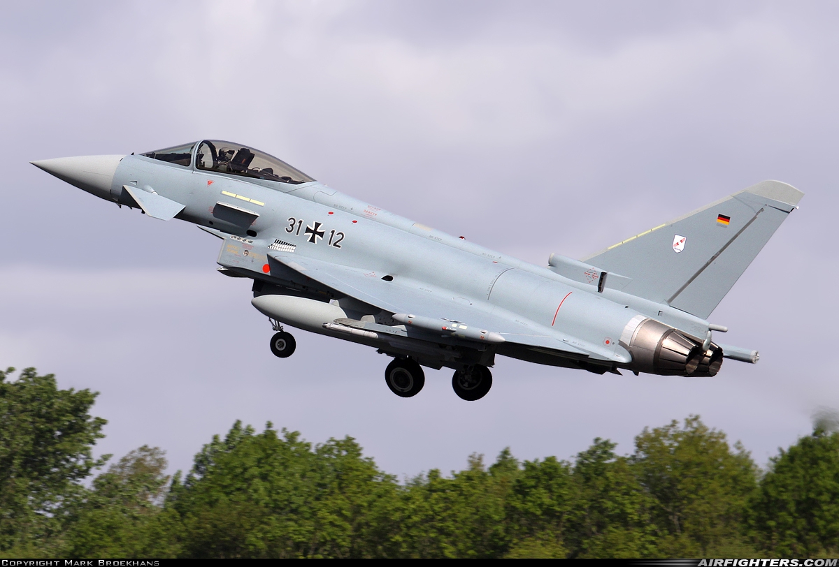 Germany - Air Force Eurofighter EF-2000 Typhoon S 31+12 at Norvenich (ETNN), Germany