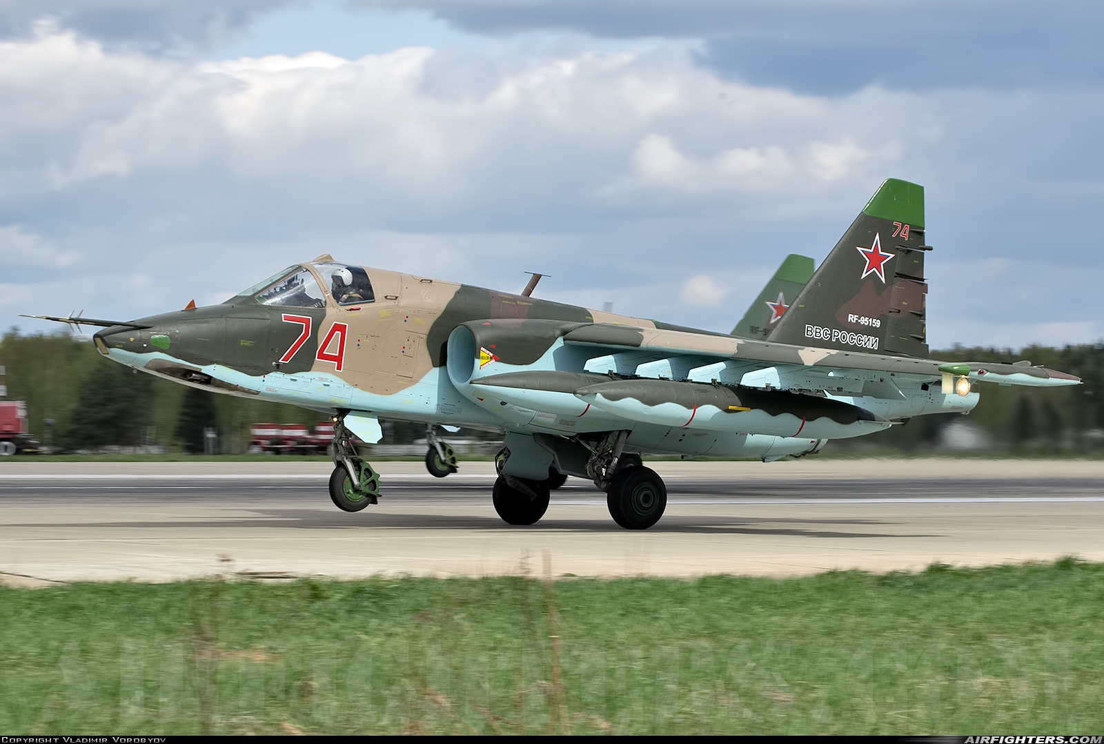 Russia - Air Force Sukhoi Su-25BM RF-95159 at Kubinka (UUMB), Russia