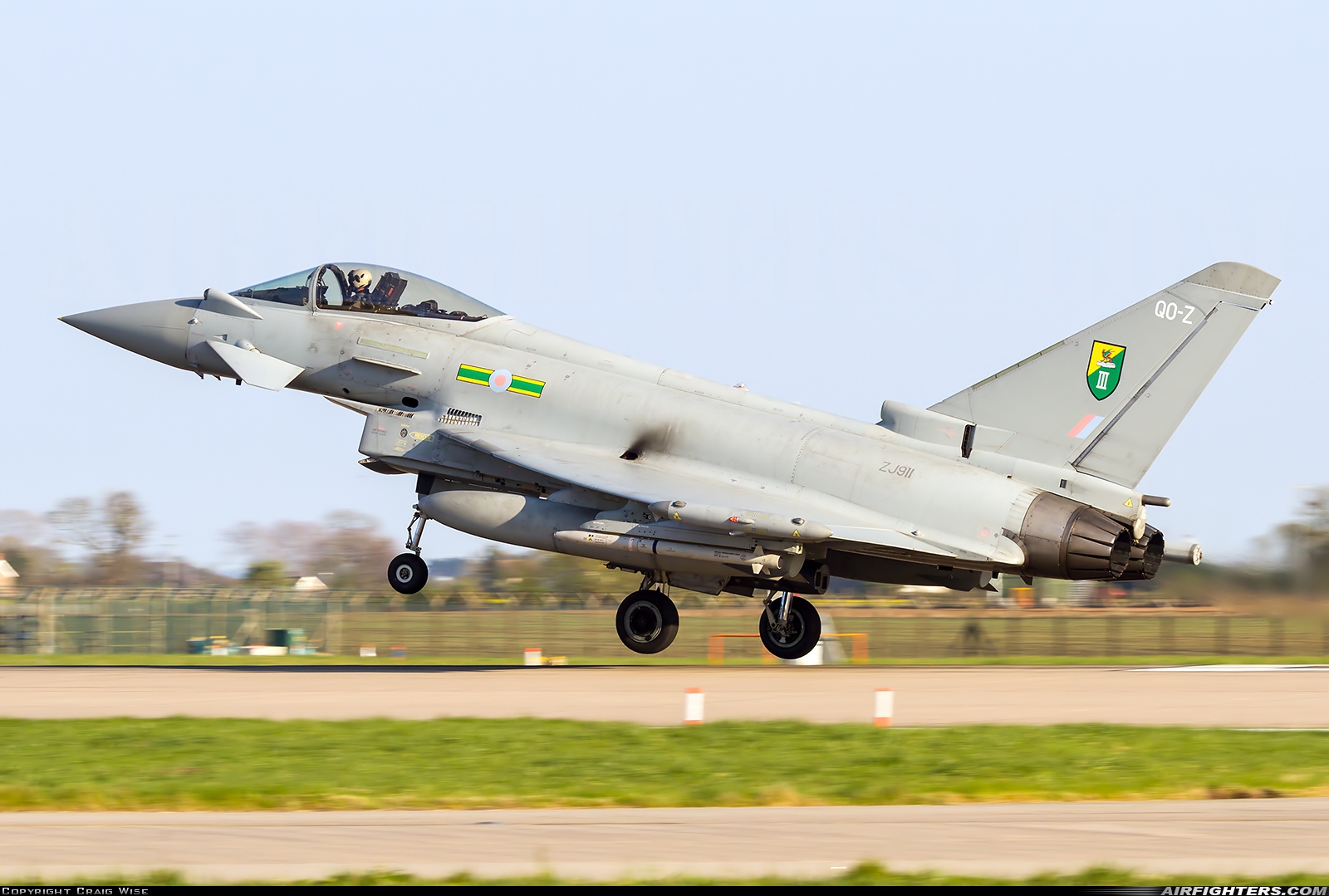 UK - Air Force Eurofighter Typhoon FGR4 ZJ911 at Coningsby (EGXC), UK