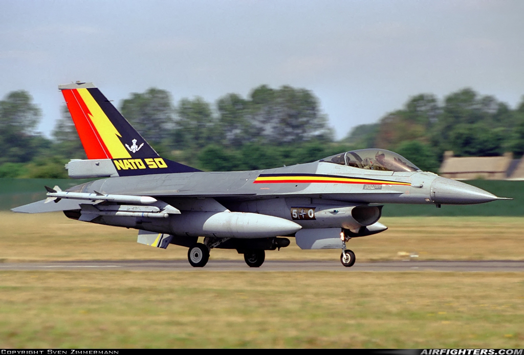 Belgium - Air Force General Dynamics F-16AM Fighting Falcon FA-60 at Fairford (FFD / EGVA), UK