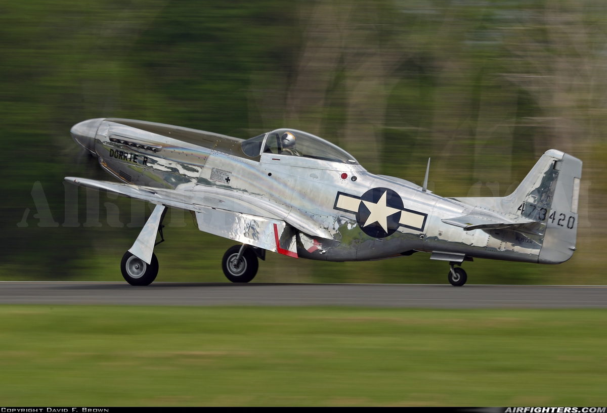 Private North American P-51D Mustang NL151AM at Culpeper Regional Airport  (KCJR), USA