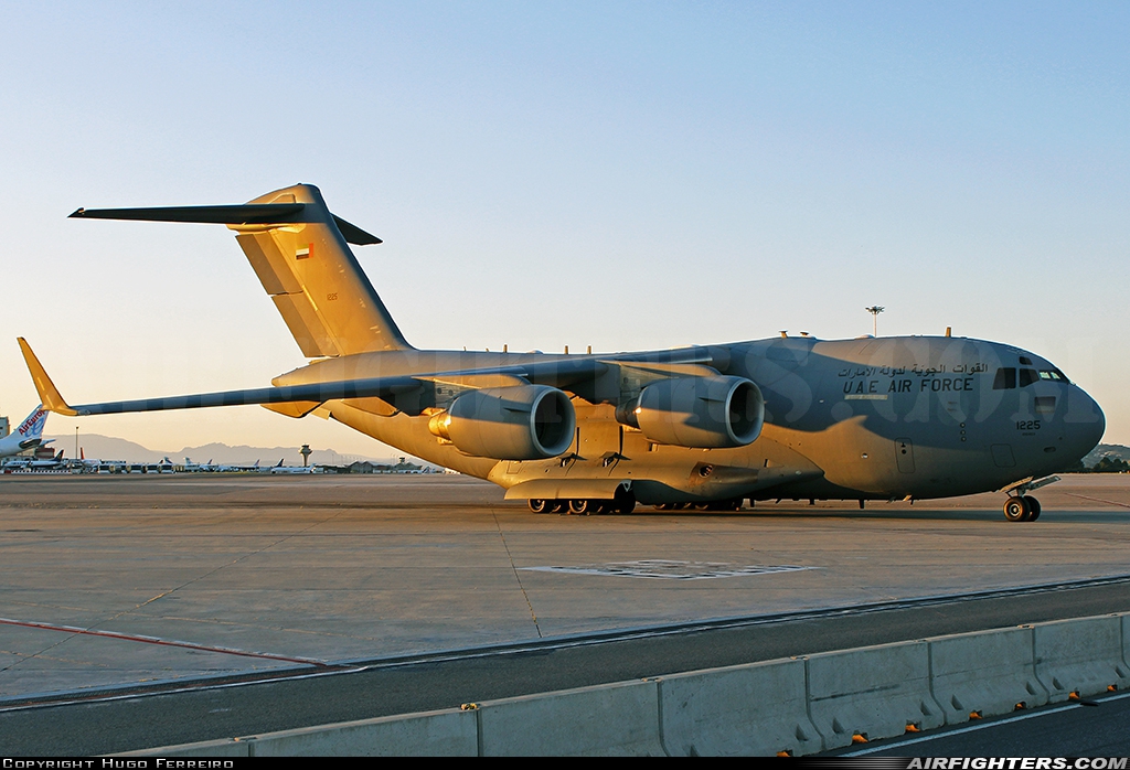 United Arab Emirates - Air Force Boeing C-17A Globemaster III 1225 at Madrid - Barajas (MAD / LEMD), Spain