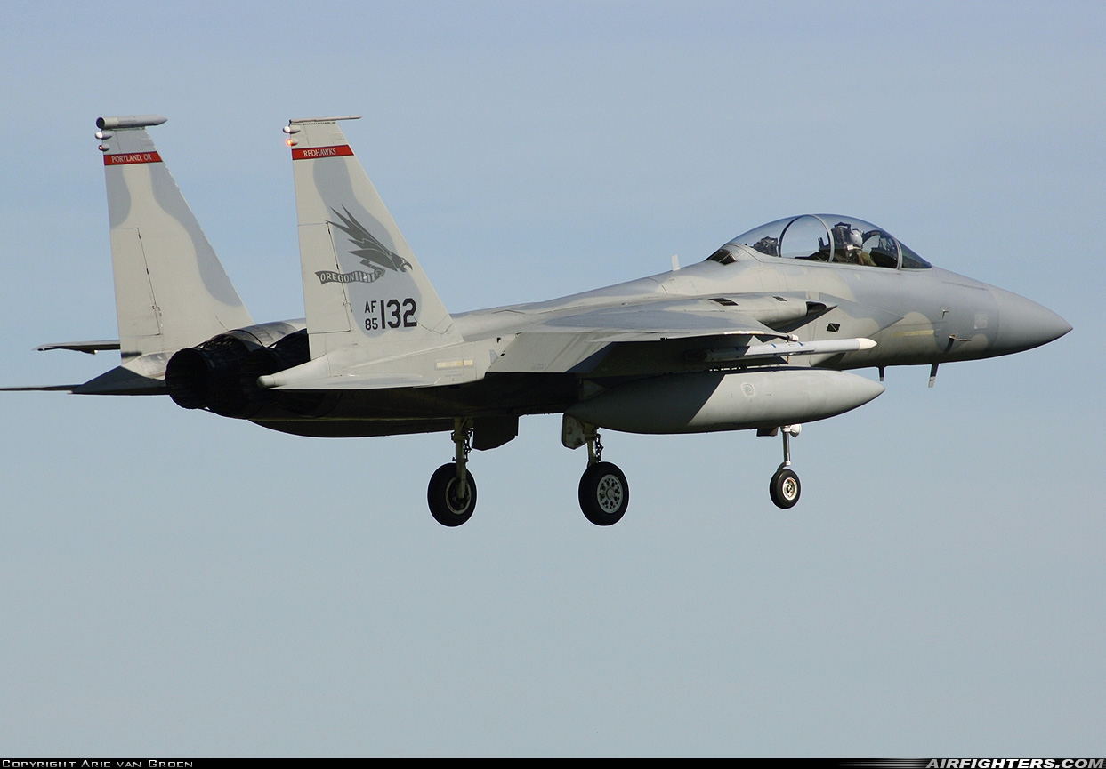 USA - Air Force McDonnell Douglas F-15D Eagle 85-0132 at Leeuwarden (LWR / EHLW), Netherlands