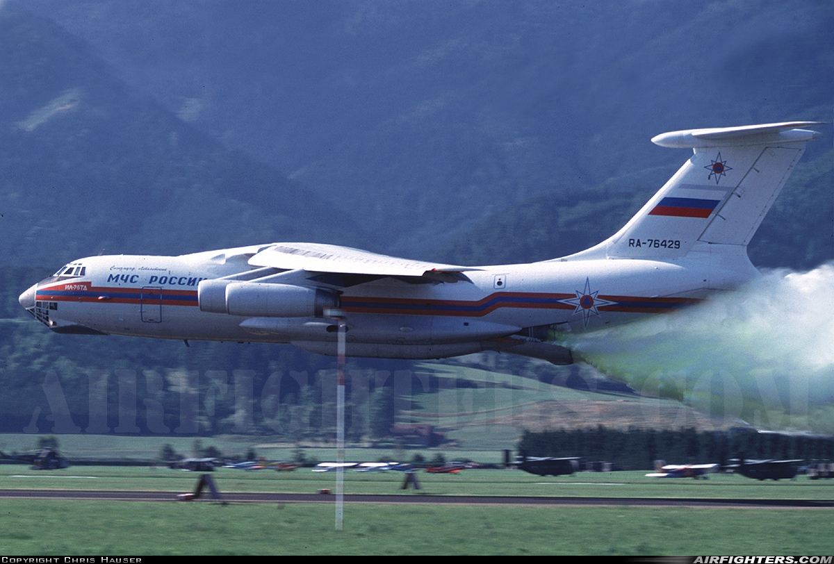 Russia - MChS Rossii - Ministry for Emergency Situations Ilyushin IL-76TD RA-76429 at Zeltweg (LOXZ), Austria