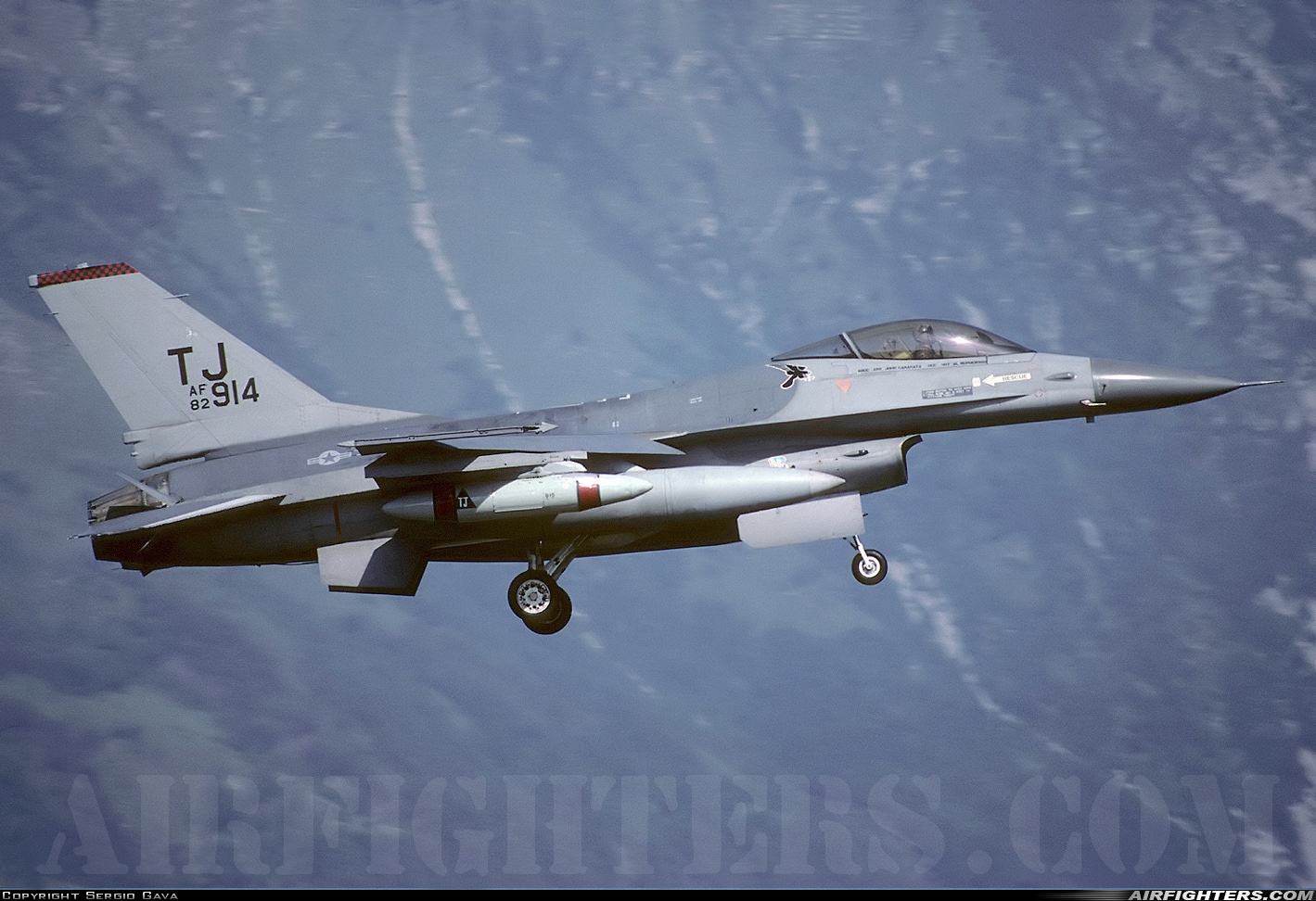 USA - Air Force General Dynamics F-16A Fighting Falcon 82-0914 at Aviano (- Pagliano e Gori) (AVB / LIPA), Italy