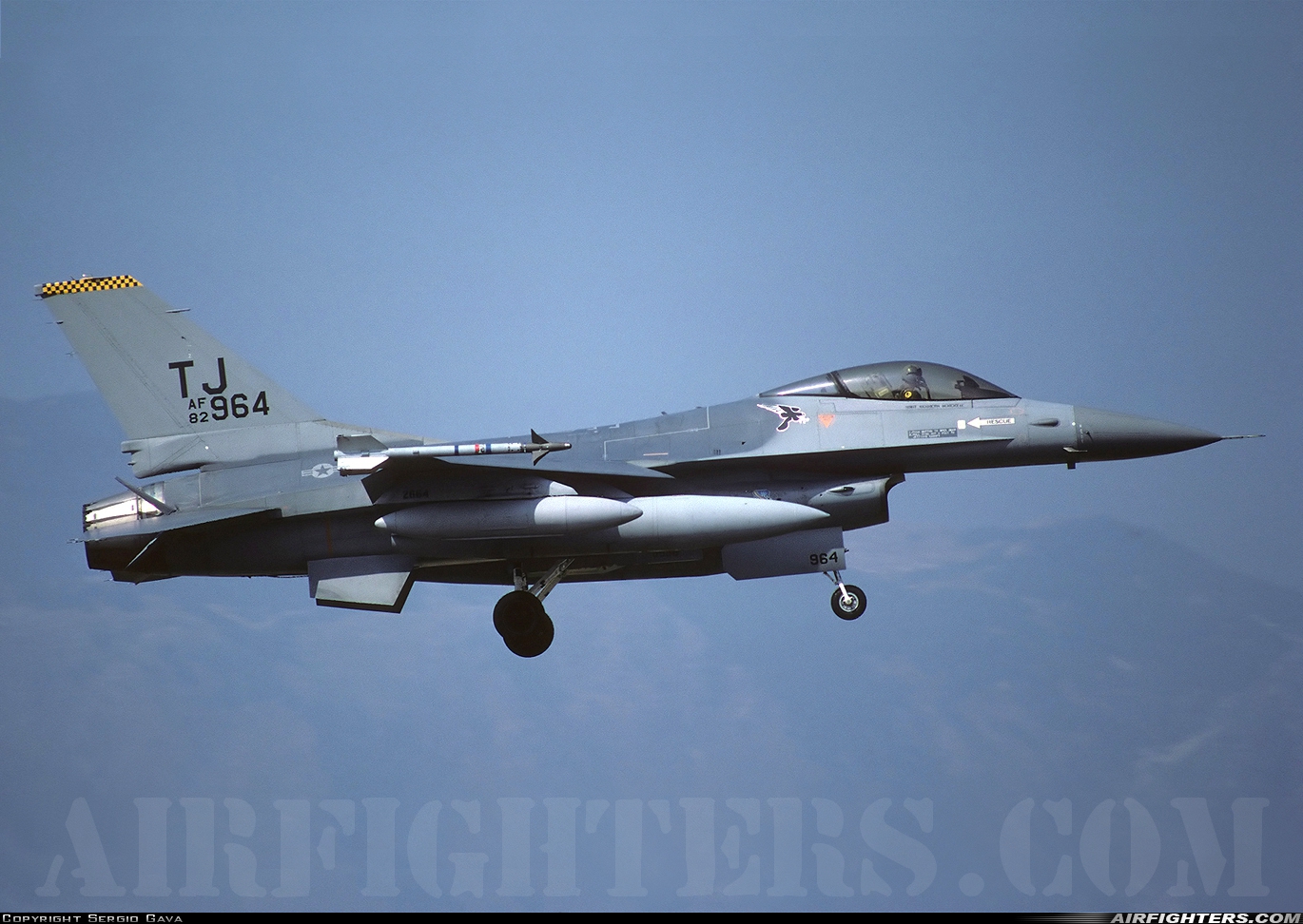 USA - Air Force General Dynamics F-16A Fighting Falcon 82-0964 at Aviano (- Pagliano e Gori) (AVB / LIPA), Italy