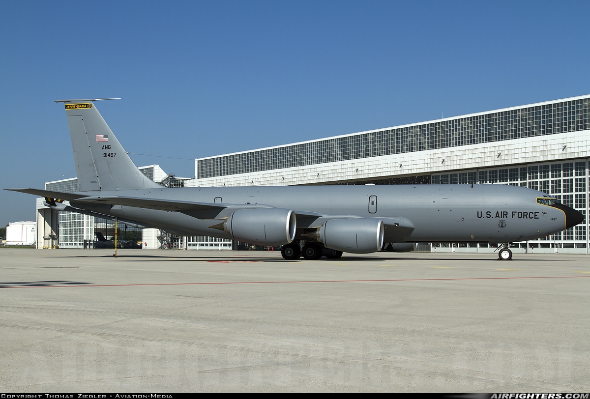 USA - Air Force Boeing KC-135T Stratotanker (717-148) 59-1467 at Munich (- Franz Josef Strauss) (MUC / EDDM), Germany