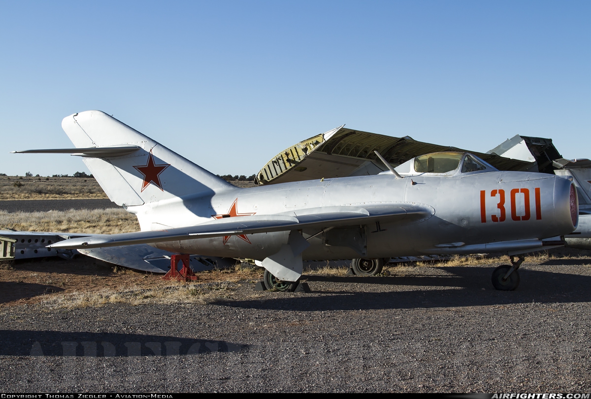 Russia - Air Force Mikoyan-Gurevich MiG-15bis 1301 at Grand Canyon - Valle (40G), USA