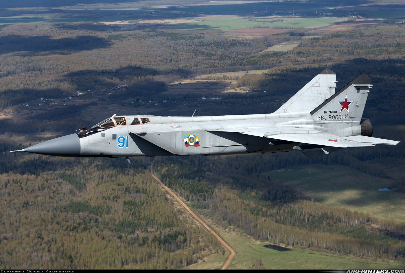 Russia - Air Force Mikoyan-Gurevich MiG-31BM RF-92381 at In Flight, Russia
