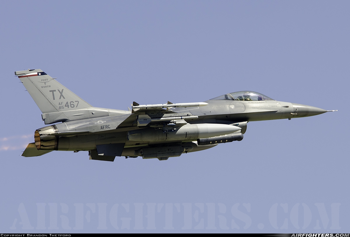 USA - Air Force General Dynamics F-16C Fighting Falcon 85-1467 at Fort Worth - NAS JRB / Carswell Field (AFB) (NFW / KFWH), USA