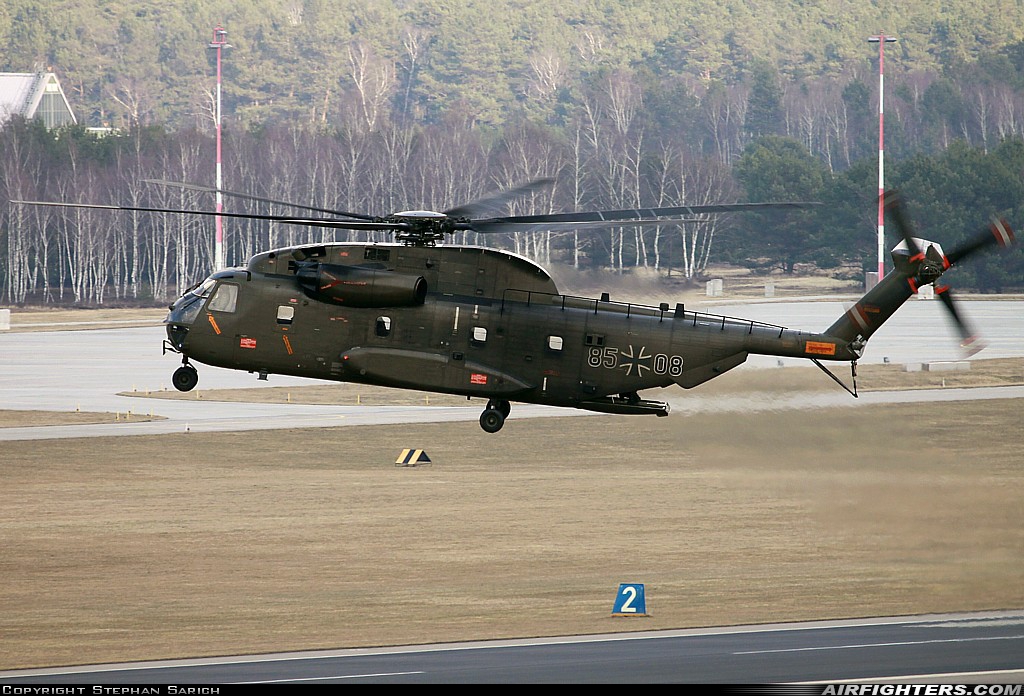 Germany - Air Force Sikorsky CH-53GA (S-65) 85+08 at Holzdorf (ETSH), Germany