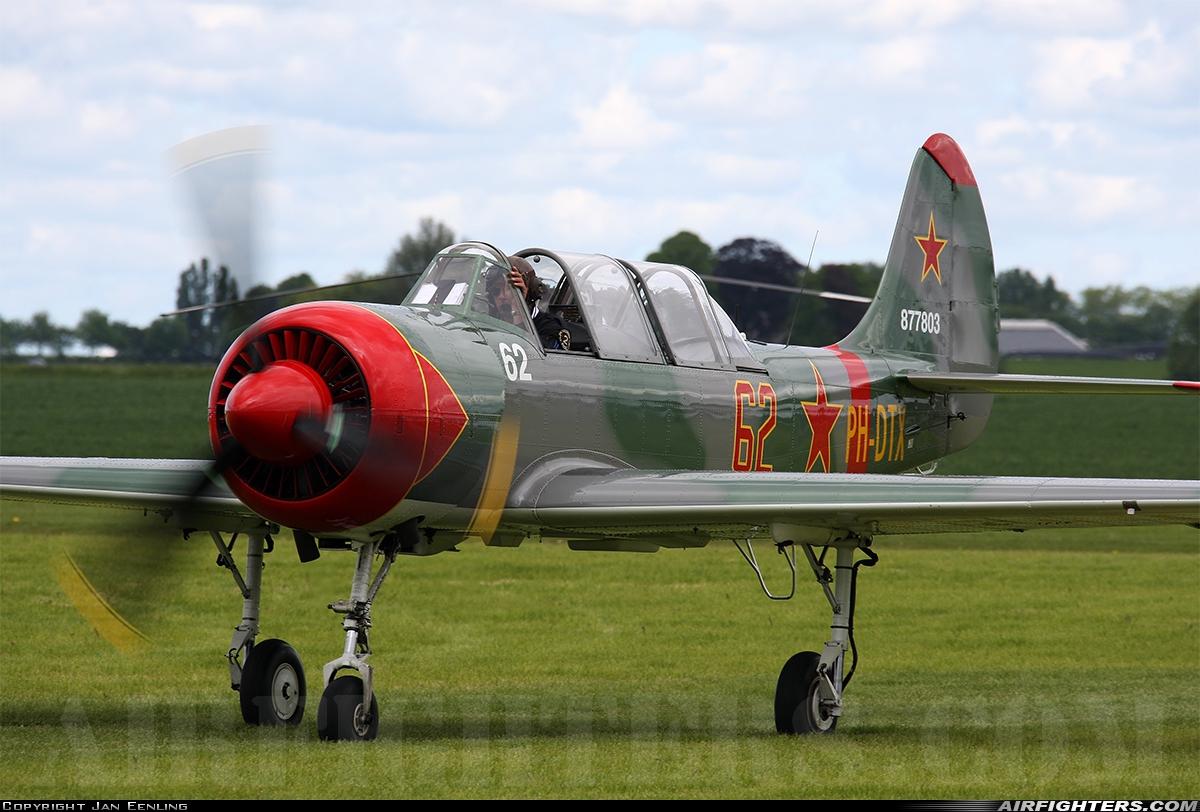 Private - Dutch Thunder Yaks Yakovlev Yak-52 PH-DTX at Groningen - Oostwold (EHOW), Netherlands