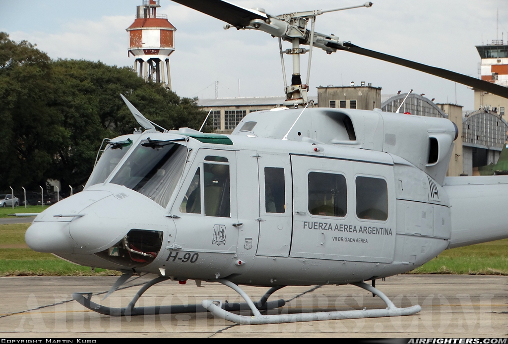 Argentina - Air Force Bell 212 H-90 at El Palomar (PAL / SADP), Argentina