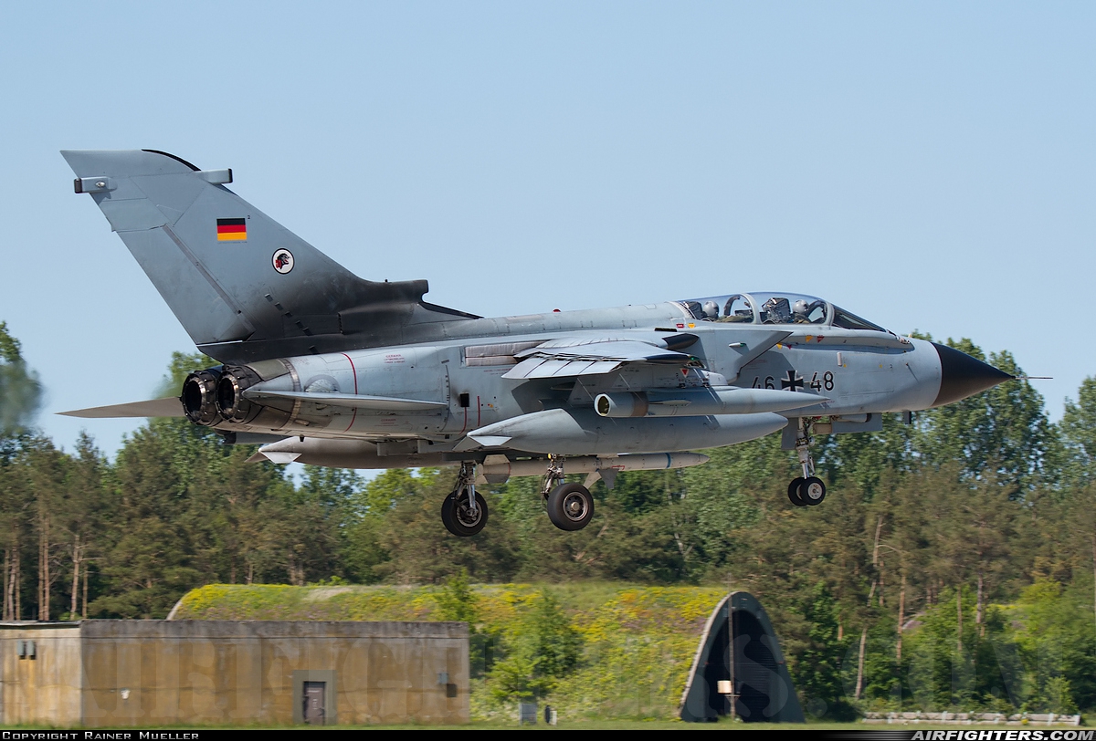 Germany - Air Force Panavia Tornado ECR 46+48 at Wittmundhafen (Wittmund) (ETNT), Germany