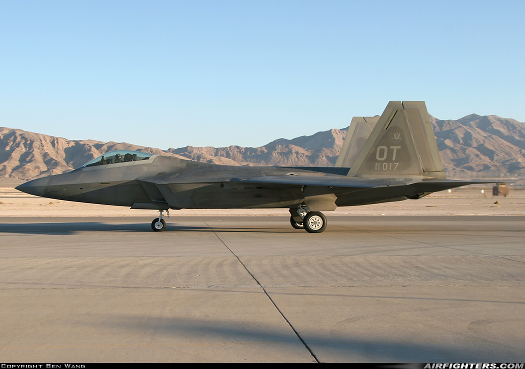 USA - Air Force Lockheed Martin F-22A Raptor 00-4017 at Las Vegas - Nellis AFB (LSV / KLSV), USA
