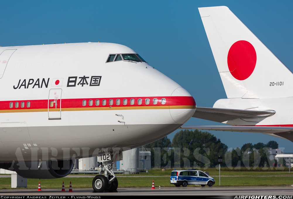 Japan - Air Force Boeing 747-47C 20-1102 at Munich (- Franz Josef Strauss) (MUC / EDDM), Germany