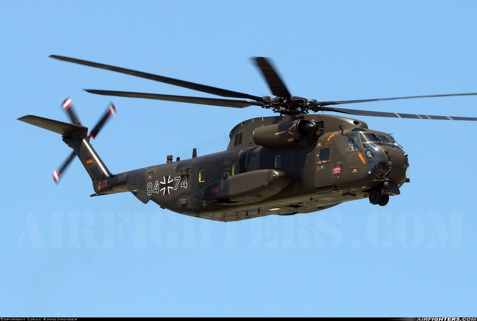 Germany - Air Force Sikorsky CH-53G (S-65) 84+74 at Munich (- Franz Josef Strauss) (MUC / EDDM), Germany