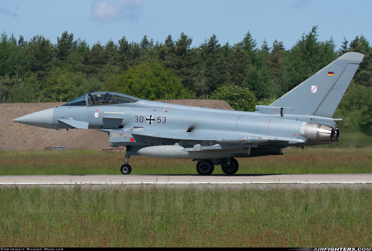Germany - Air Force Eurofighter EF-2000 Typhoon S 30+53 at Wittmundhafen (Wittmund) (ETNT), Germany