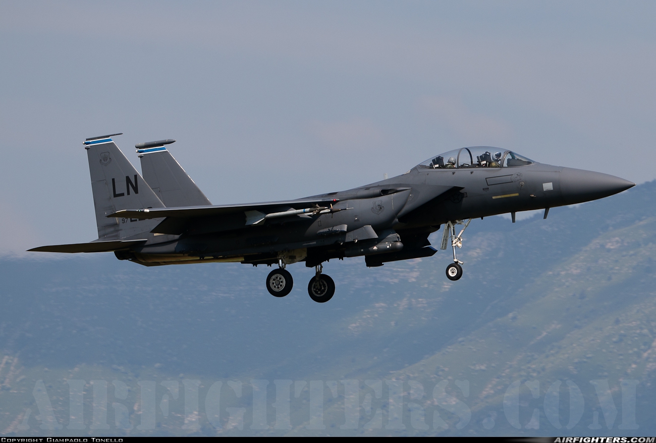 USA - Air Force McDonnell Douglas F-15E Strike Eagle 97-0220 at Aviano (- Pagliano e Gori) (AVB / LIPA), Italy