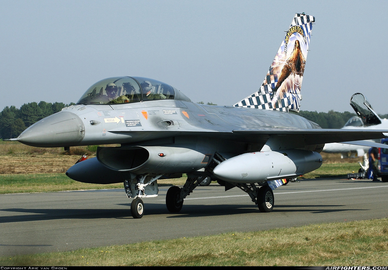 Belgium - Air Force General Dynamics F-16BM Fighting Falcon FB-16 at Kleine Brogel (EBBL), Belgium