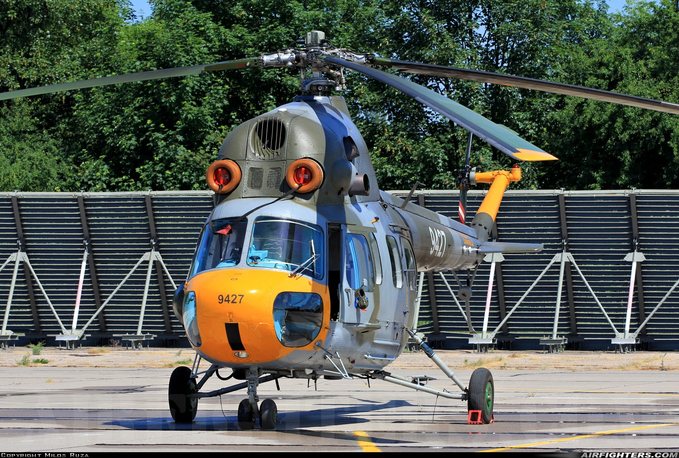 Czech Republic - Air Force Mil Mi-2 9427 at Pardubice (PED / LKPD), Czech Republic