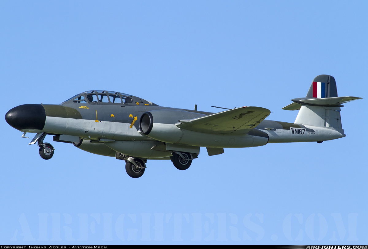Private - Aviation Heritage Ltd. Gloster Meteor NF.11 G-LOSM at Koksijde (EBFN), Belgium