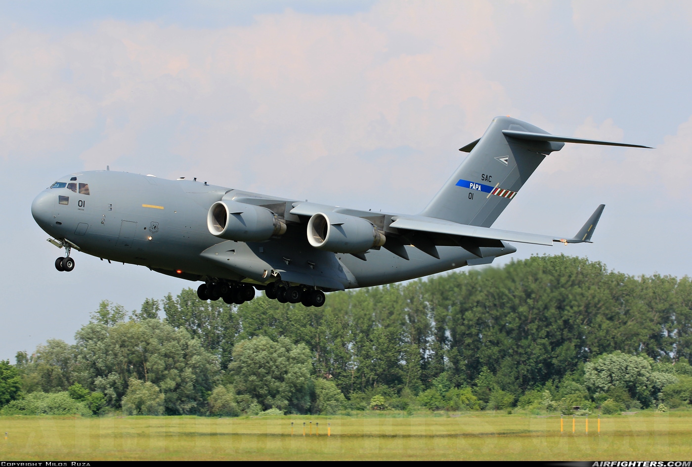 NATO - Strategic Airlift Capability Boeing C-17A Globemaster III 08-0001 at Pardubice (PED / LKPD), Czech Republic