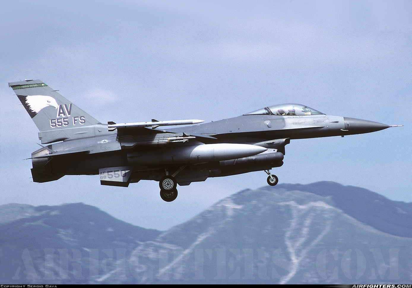 USA - Air Force General Dynamics F-16C Fighting Falcon 88-0550 at Aviano (- Pagliano e Gori) (AVB / LIPA), Italy