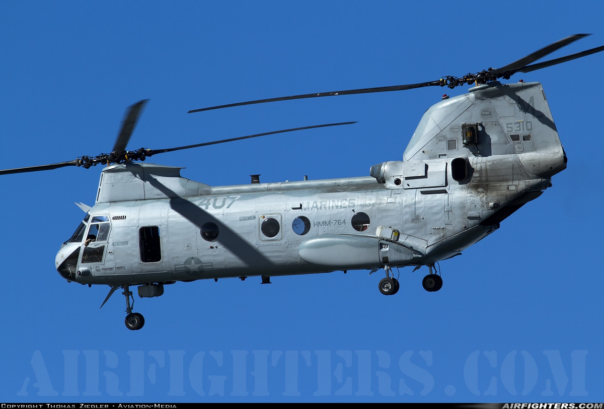 USA - Marines Boeing Vertol CH-46E Sea Knight (107-II) 155310 at San Diego - North Island NAS / Halsey Field (NZY / KNZY), USA