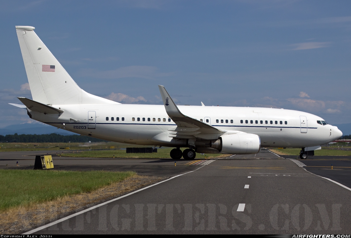 USA - Air Force Boeing C-40C (737-7CP BBJ) 02-0203 at Portland - Int. (PDX / KPDX), USA