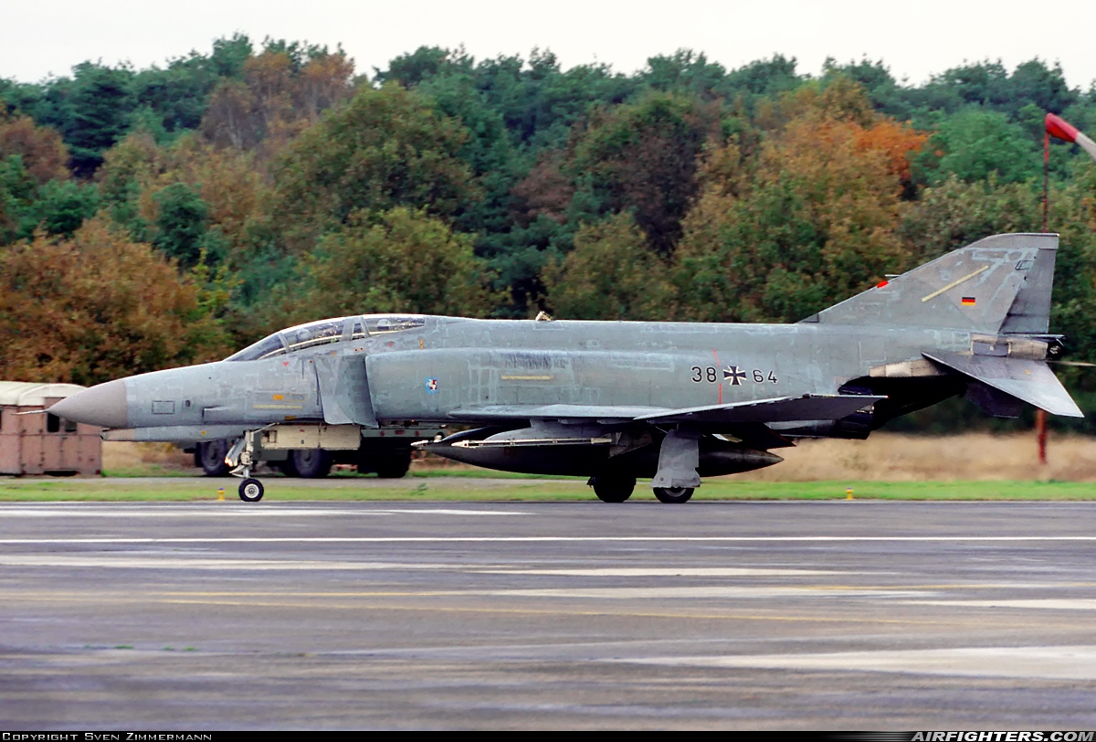 Germany - Air Force McDonnell Douglas F-4F Phantom II 38+64 at Kleine Brogel (EBBL), Belgium